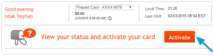 How to activate the Payoneer card