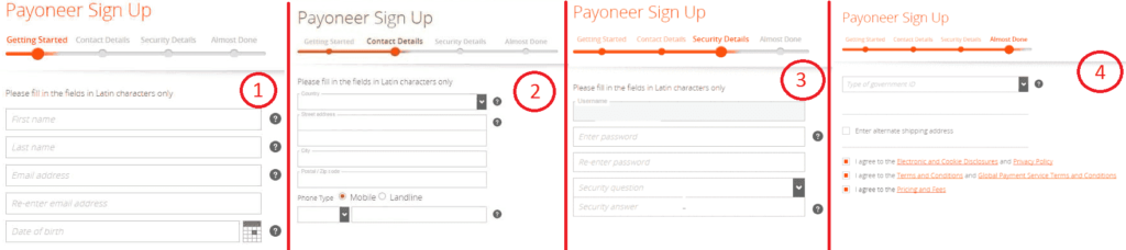 Як падаць заяўку на атрыманне карты Payoneer